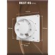 Вентилятор накладной  D100 сетка ERA REST 4S