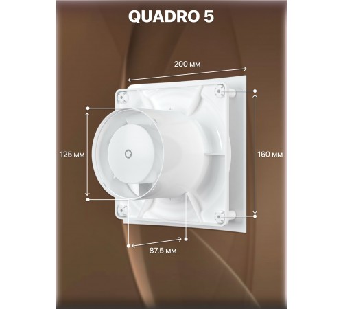 Вентилятор осевой вытяжной QUADRO 5