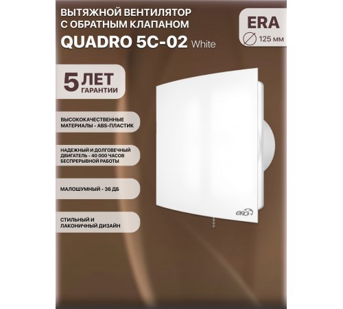 Вентилятор осевой вытяжной QUADRO 5C-02