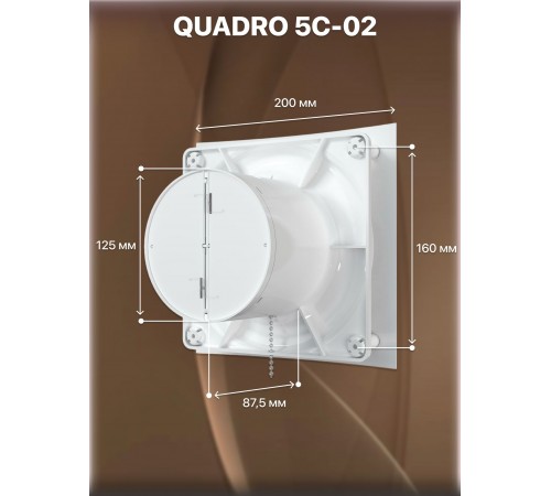 Вентилятор осевой вытяжной QUADRO 5C-02