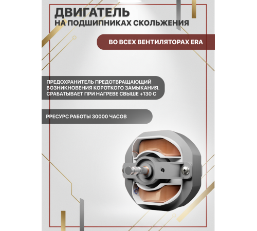 Вентилятор осевой вытяжной ERA 4C Matt black