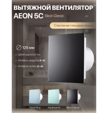 Вентилятор накладной AEON 5C PAGL4/5 Black Classic D 125