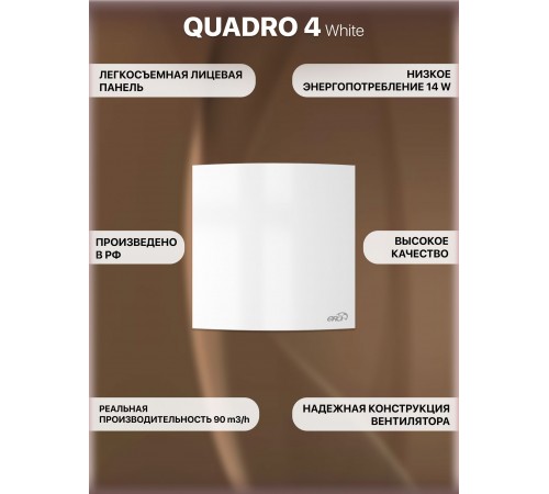 Вентилятор осевой вытяжной QUADRO 4