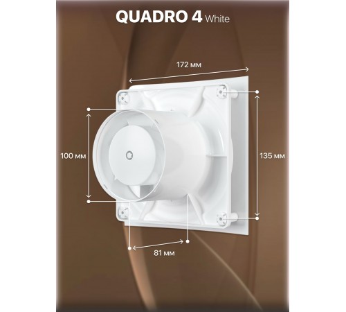Вентилятор осевой вытяжной QUADRO 4