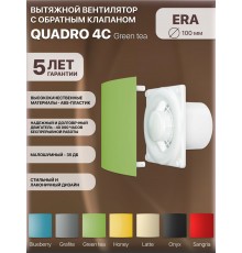 Вентилятор осевой вытяжной QUADRO 4C Green tea
