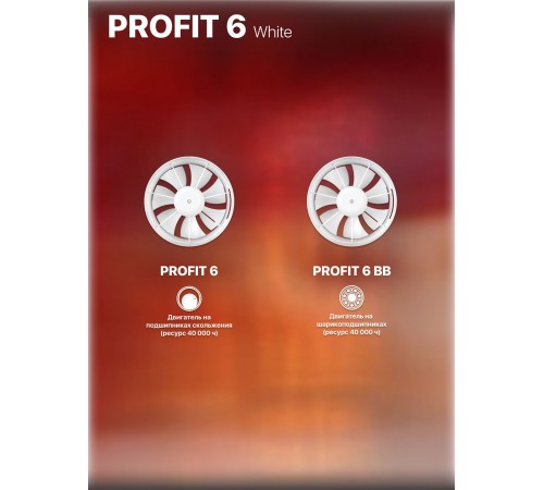 Вентилятор осевой вытяжной канальный PROFIT 6