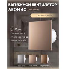 Вентилятор накладной AEON 4C PAGE4/5 Silver Bronzel D 100