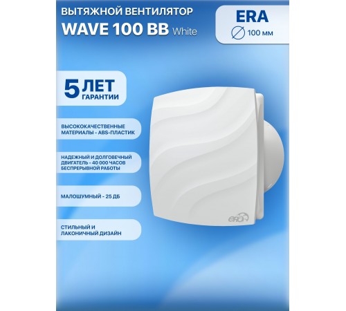 Вентилятор накладной WAVE 100 BB