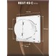 Вентилятор накладной  D100 сетка ERA REST 4S C