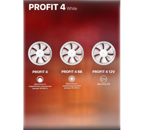 Вентилятор осевой вытяжной канальный PROFIT 4