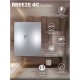Вентилятор вытяжной BREEZE 4C Gray metal с обратным клапаном D 100, декоративный