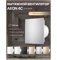 Вентилятор накладной AEON 4C PA4/5 Gray Metal D 100