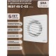 Вентилятор накладной  D100 сетка ERA REST 4S C-02