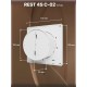 Вентилятор накладной  D100 сетка ERA REST 4S C-02