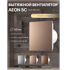 Вентилятор накладной AEON 5C PAGE4/5 Silver Bronzel D 125